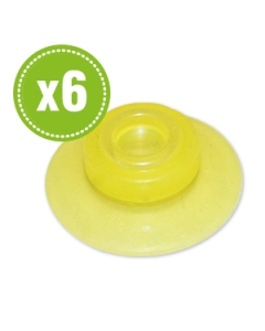 Medium Yellow Replacement Valves for FIFO/Portion Pal 6/Pack