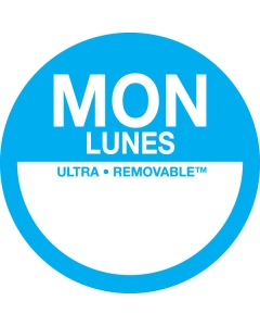 Mon/Lun Half Dots | 2" Ultra Removable | 1000/Roll